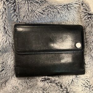 Valentino Garavani Black Leather Multi Pocket Wallet